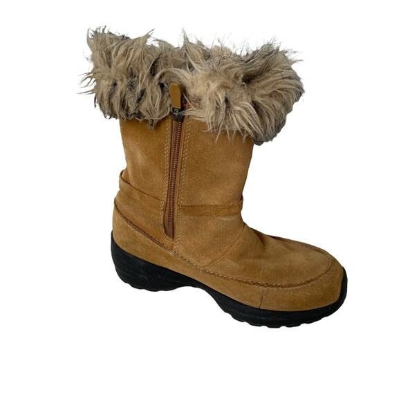 Sorel Northern Lite Tall Snow Boot Waterproof Suede Faux Fur Brown 8 EUC - Picture 8 of 12